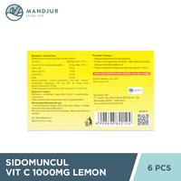 Gambar Sido Muncul Vitamin C 1000mg Lemon 6 Sachet - Minuman Serbuk Vit C dari Apotekmandjurofficial undefined 2 Tokopedia