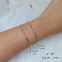 Gambar Gelang Anak Rantai Olympic Emas Putih 8K/375 dari Toko Mas Benua Jaya Gold_NEW undefined 1 Tokopedia
