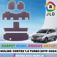 Gambar [READY STOCK] JIELIDA KARPET MOBIL CUSTOM WULING CORTEZ 1.5 TURBO [CAPTAIN SEAT] 2019-2024 (3 BARIS DAN 3BARIS+BAGASI) - Merah 3 Baris dari Lady Destrya shop undefined 1 Tokopedia
