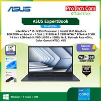 Gambar ASUS ExpertBook B1402CBA i5-1235U 8GB 512GB 14" FULL HD W11 OHS - +BAG, NON BUNDLE  dari ProTech Com undefined 1 Tokopedia