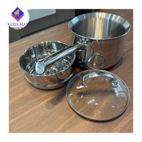 Gambar Panci Kukus Gagang Panjang Stainless 304 Diameter 16cm / Panci Steamer Serbaguna Stainless Steel Tebal - 16 dari Kudamasbsd undefined 4 Tokopedia