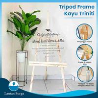 Gambar Stand Frame Tripod Wood Easel Tripod Kayu Standing Lukis Bingkai Foto - Basic Standard, 130 cm dari LautanDisplayTangsel undefined 4 Tokopedia