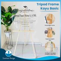 Gambar Stand Frame Tripod Wood Easel Tripod Kayu Standing Lukis Bingkai Foto - Basic Standard, 130 cm dari LautanDisplayTangsel undefined 5 Tokopedia