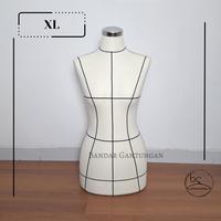 Gambar Manekin Setengah Badan Dm Tusuk Jarum Pola Motif Patung Menjahit-BH - Cream, S dari BANDAR GANTUNGAN undefined 5 Tokopedia