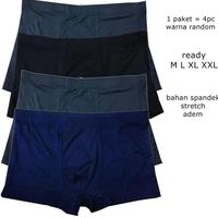 Gambar Promo Vm - Get 4 Pcs - Celana Dalam Boxer Polos - Pakaian Dalam Pria Terlaris - multicolor, L dari Stock Update undefined 2 Tokopedia