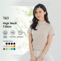 Gambar Atasan Rajut Wanita Turtleneck - Kerah Tinggi Lengan Pendek - Kaos Turtleneck Rib Turtleneck Lengan Pendek - Kaos Viral Korea Style - denim, ONE SIZE dari anantari.store undefined 3 Tokopedia