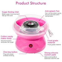 Gambar Mesin Alat Pembuat Gulali Kembang Gula Cotton Candy Maker - Pink dari SerasiStyle undefined 1 Tokopedia
