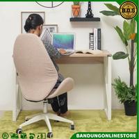 Gambar Meja Kantor Modern Minimalis Cokelat Oak Putih Informa Meja Kerja Lexee Meja Komputer Office Table Oak White dari BandungOnlineStore_NEW undefined 3 Tokopedia