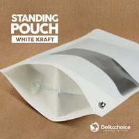 Gambar (PACK) Standing Pouch KRAFT PAPER Plastik Klip Kemasan Kertas Food Grade Snack Makanan DELKOCHOICE - Window Premium, 12x20 dari RUSFET Official Store undefined 5 Tokopedia