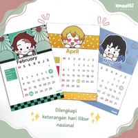 Gambar DEMON SLAYER NEW YEAR CALENDAR - KIMETSU NO YAIBA MINI DESK CALENDER - KALENDER ANIME NEZUKO INOSUKE TANJIRO ZENITSU MUICHIRO RENGOKU - KALENDER dari XMOOTHI MERCH undefined 2 Tokopedia