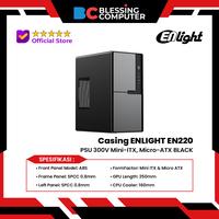 Gambar Casing ENLIGHT EN220 PSU 300V Mini-ITX, Micro-ATX BLACK dari Blessing Computer Bali undefined 1 Tokopedia