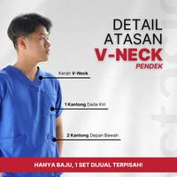 Gambar Baju Pendek Vneck Home Of Stasis Medical Scrub Warna 1 - Sky Blue, S dari zeincoo undefined 3 Tokopedia