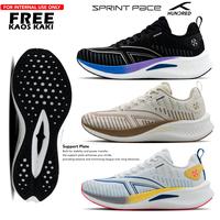 Gambar Sepatu Running Hundred Sprint Pace Support Plate Sepatu Lari Long Run Hundred Sprint Pace - White Oren Blue, 42 dari Leond Sports undefined 1 Tokopedia