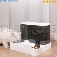 Gambar Diskon Pet Dispenser Tempat Makan Num Kucing Anjing Otomatis Dog Feeder - Abu-abu dari BUSTER PET STORE undefined 1 Tokopedia