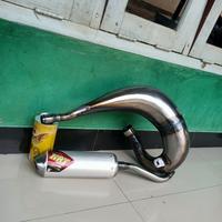 Gambar knalpot Yamaha YZ 125 perut only plat/Galvanis dari bengkel knalpot KRY Racing undefined 1 Tokopedia