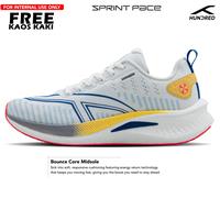 Gambar Sepatu Running Hundred Sprint Pace Support Plate Sepatu Lari Long Run Hundred Sprint Pace - White Oren Blue, 42 dari Leond Sports undefined 5 Tokopedia