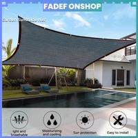 Gambar Jaring Paranet 95% Jaring Tenda Terpal Hitam Coklat Untuk Teras Halaman Rumah Sejuk Anti UV Panas Anti Hujan - Hitam, 1X2M dari FADEF Onshop undefined 1 Tokopedia
