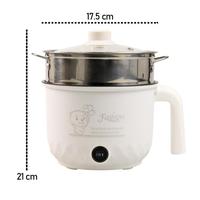 Gambar Kennen Panci Listrik Mini Hot Pot Electric Cooker Non-Stick Double dari Happy Belanjaku undefined 2 Tokopedia