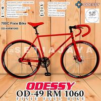 Gambar (INSTANT) Sepeda Fixie Full Bike 700C ODESSY OD-49RM 1060 Steel New - Yellow Black dari Toko Setia Jaya Sepeda undefined 4 Tokopedia
