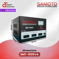 Gambar SAMOTO Digital Stabilizer 1500VA Single Phase Stabiliser Listrik 1500 VA Stavolt SMT1500 dari Digital Techindo undefined 4 Tokopedia
