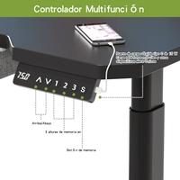 Gambar Mxtark 59 inches Electric Standing Desk Dual motors 150cm  Adjustable Table L shape - Brown dari Mxtarkdesk undefined 5 Tokopedia