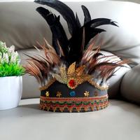 Gambar Mahkota Bulu Adat Dayak AS dari MbahdonAksesoris undefined 2 Tokopedia