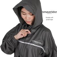 Gambar Jas Hujan Setelan Pria Wanita Premium Raincoat Maverick Model TERBARU! - Abu-abu dari Mourden undefined 5 Tokopedia