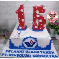 Gambar Kue Ulang Tahun Untuk Perusahaan / Kue Ultah Anniversary Perusahaan dari @CAHAYASTORE14 undefined 1 Tokopedia