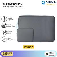Gambar QUEEN Pouch Sleeve Tas Sarung Laptop Notebook Tablet Tab Case 13 inch 13 Protective Universal - BLACK dari QUEEN id Official undefined 1 Tokopedia