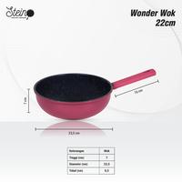 Gambar STEIN Wonder Starter Set - Wok Pan 22cm + Stein Spatula - Green Satin-Mint dari Steincookware Official Store undefined 3 Tokopedia