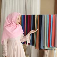 Gambar Hijab Bella Square Premium Anti Letoy | Hijab Kerudung Segi Empat Bella Square 30+ Warna - Navy dari Syarifaholshop_NEW undefined 4 Tokopedia