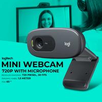 Gambar Webcam Laptop PC Logitech Eksternal Kamera Kamera External Logitech C270 Webcam HD 720p untuk Windows Mac OS & Chrome OS Computer dari jadistore undefined 1 Tokopedia