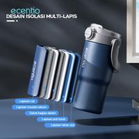 Gambar ecentio Thermos Botol minum besar Portable Tutup yang mudah dibuka tumbler Stainless Vacuum 750ml - Biru dari ecentio.indonesia undefined 5 Tokopedia