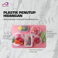 Gambar (100 pcs  ) Plastik Pelindung Makanan / Wrap karet Plastik Pelindung Makanan buah Wrapping Pembungkus Transparan - 1 pak, 100pc dari InfiniteGift undefined 2 Tokopedia