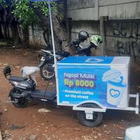 Gambar gerobak kopi sepeda listrik keliling 2 pintu dari Homecustom undefined 3 Tokopedia