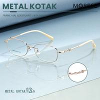 Gambar Morese Kacamata Frame Model Kotak Kecil Half Rim Fashion Wanita Bisa Minus Antiradiasi Bluecromic Bahan Metal 34443 - C6 ROSE GOLD, FRAME SAJA dari MORESE.ID undefined 1 Tokopedia