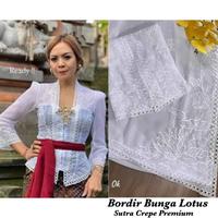 Gambar [ TERMURAH ] kebaya bordir lotus putih - Baju jadi, S dari anomancollection undefined 1 Tokopedia
