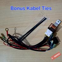 Gambar Kabel set relay Klakson motor 12v 80A 4 pin Universal Wiring Harness booster kit horn Double Single Keong Tone bosch denso PNP - Fullset Double dari Arnis Indonesia undefined 4 Tokopedia