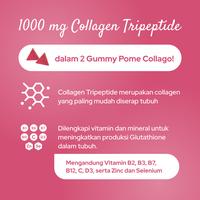 Gambar Pome COLLAGO 1 Botol - Collagen Tripeptide Gummy with Glutathione, Vitamin C, Niacinamide (Gummy untuk kesehatan kulit) dari Getpome undefined 4 Tokopedia