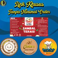 Gambar Stiker Lebel Kemasan/ Stiker Custom Kemasan/ Stiker Makanan, Minuman/ Gratis desain Proses Cepat - CHROMO dari Blinblinn undefined 2 Tokopedia