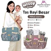 Gambar MOMS BABY TAS BAYI BESAR WOODY SERIES | TAS BESAR BAYI | DIAPER BAG BAYI | TAS TRAVEL BAYI | KADO BAYI - DENIM dari CUTIE BABY AND KIDS SHOP undefined 4 Tokopedia