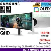 Gambar SAMSUNG Odyssey OLED G9 G91SD S49DG910 49" Inch Curved - OLED DQHD 144hz 0,03ms HDMI DP USB Type C FreeSync Premium Pro HDR10+ Gaming Monitor I LS49DG910SEXXD dari Duta Mandiri Infokom undefined 2 Tokopedia