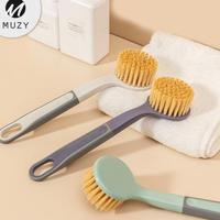 Gambar TERBARU Muzy Sikat Gagang Dapur Pembersih Panci Sikat Westafel Cuci Piring Kitchen Brush Aesthetic Sikat Bulat Serbaguna HSB707 - Hijau dari dragongrup undefined 2 Tokopedia