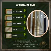 Gambar lukisan dinding bunga tulip minimalis Lukisan bunga tulip jumbo varian Frame - 1.GOLD CORAK, 200 X100 CM dari rafqilart undefined 4 Tokopedia