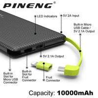 Gambar Pineng Power Bank Micro USB Cable 10000mAh Lightning Adapter - PN-951 dari RimbaShop7 undefined 1 Tokopedia