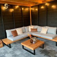 Gambar sofa busa lesehan/kursi sofa L rangka kayu jati solid Jepara/sofa villa dan resto dari syaiff interior design undefined 1 Tokopedia