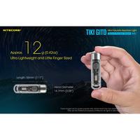 Gambar Nitecore TIKI GITD Senter LED Mini 300 Lumens Glow In The Dark OSRAM P8 IP66 Tahan Air Waterproof Bodi Fosforesen 12g Ultra Lightweight USB-C Rechargeable Baterai Lampu - Biru dari NITECORE STORE ID undefined 3 Tokopedia