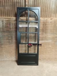 Gambar Pintu Kayu Jati Minimalis Hitam dengan Kaca Lengkung dari Multi Jaya Furniture_NEW undefined 1 Tokopedia