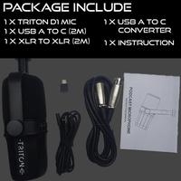 Gambar TRITON D1 Cardioid Dynamic Microphone USB XLR Podcast Broadcast dari Tone House undefined 1 Tokopedia