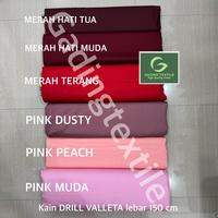 Gambar ( eceran per 25 cm  ) kain twill seragam AMERICAN DRILL TR20S VALLETA meteran bahan celana rok baju kemeja atasan bawahan pakaian dinas seragam sekolah PDH PDL jas jaket blazer almamater background craft safari chino kargo - pink peach, eceran per 25 cm dari gadingtextile undefined 5 Tokopedia